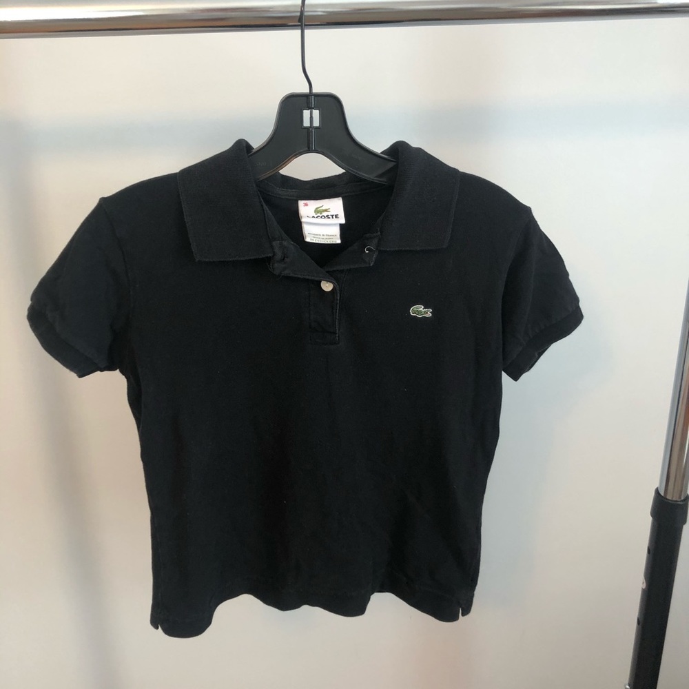Lacoste black polo - women’s size 36